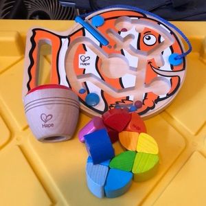 Hape and Haba Wooden baby toddler toys